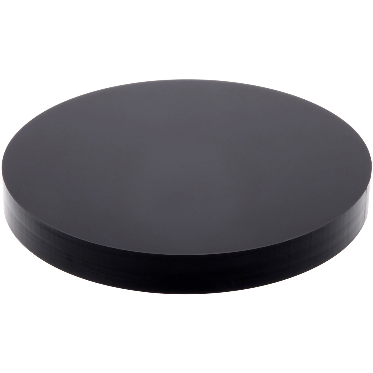 Plymor Black Acrylic Round Standard-Edge Display Base, 3" W x 3" D x 0.375" H